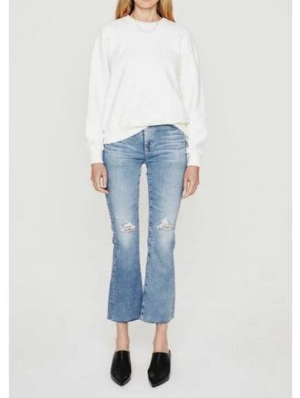 AG ADRIANO GOLDSCHMIED FARRAH BOOT CROP HIGH RISE JEANS SIZE 30